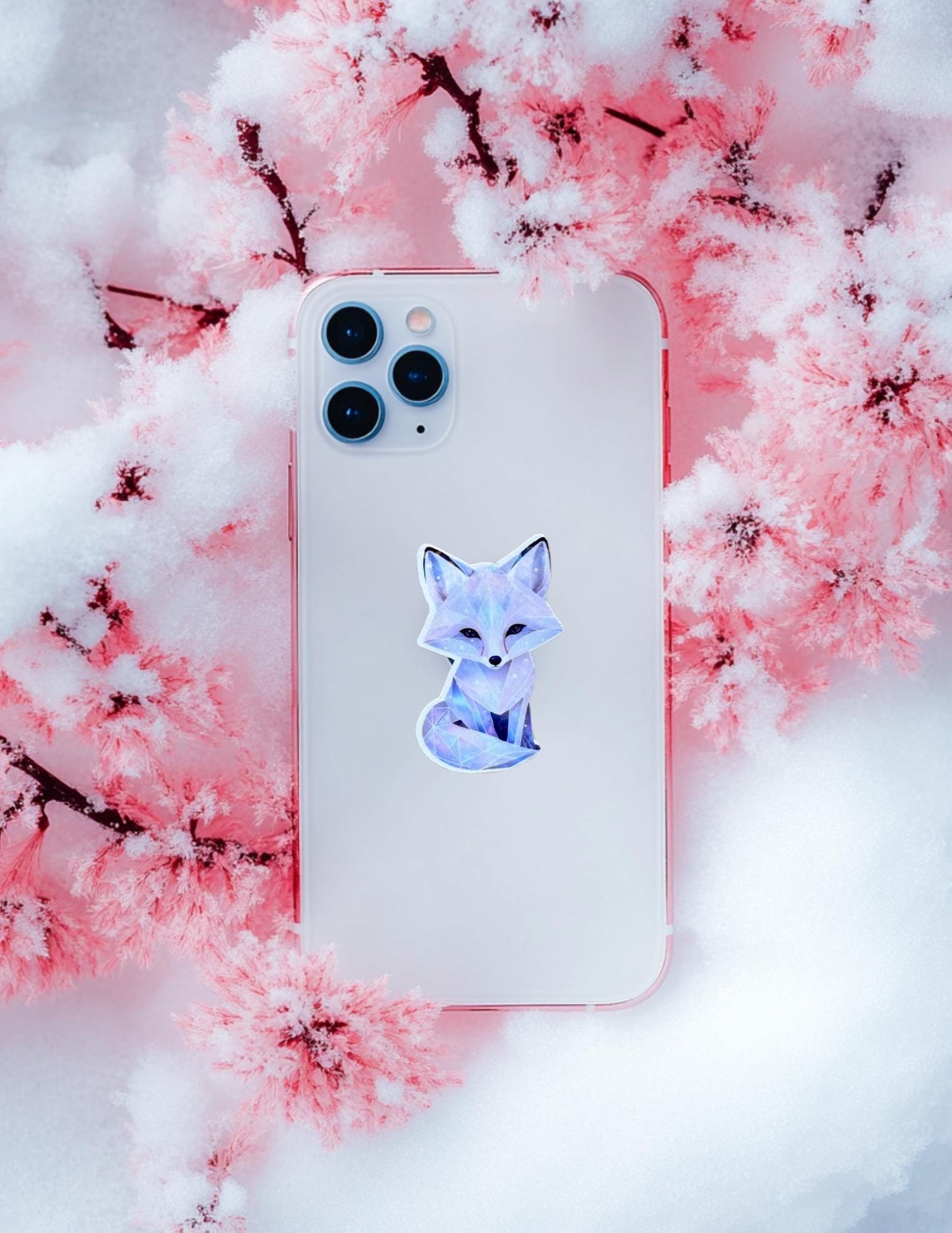 Celestial Fox Sticker – Starry Night Vinyl Decal for Journals, Laptops & Fantasy Fans - The Sticker Era