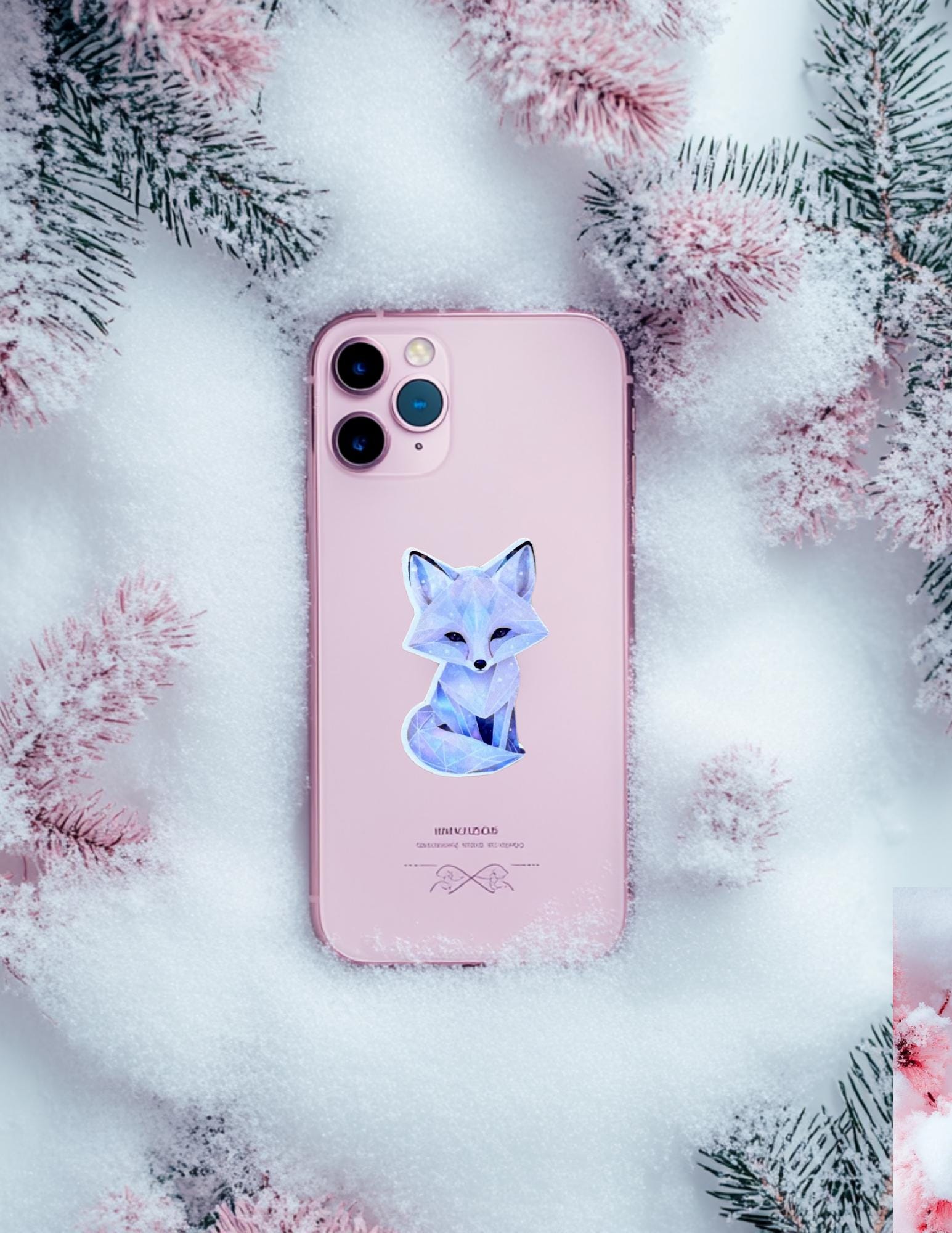 Celestial Fox Sticker – Starry Night Vinyl Decal for Journals, Laptops & Fantasy Fans - The Sticker Era