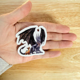 Fourth Wing Dragon Duo Sticker | Bonded Dragons Vinyl Decal by The Sticker Era