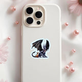 Fourth Wing Dragon Duo Sticker | Bonded Dragons Vinyl Decal by The Sticker Era