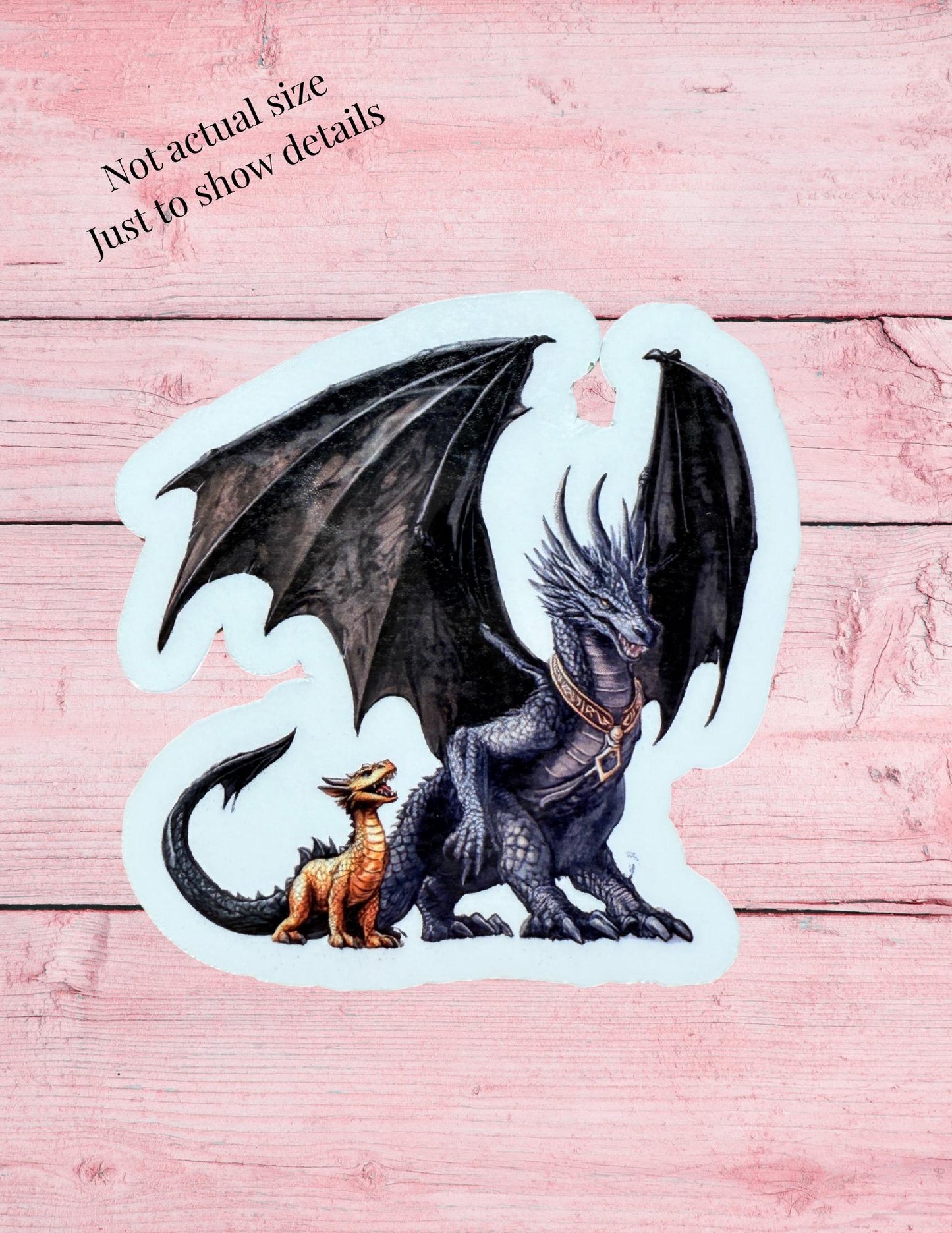 Two bonded dragons Fourth Wing vinyl sticker romantasy decal by The Sticker Era