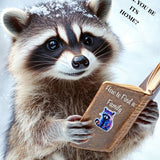 Galaxy Raccoon Sticker – Cosmic Vinyl Decal by The Sticker Era