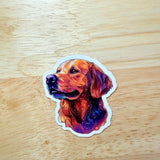 Golden Retriever Sticker – Cute Vinyl Decal by The Sticker Era