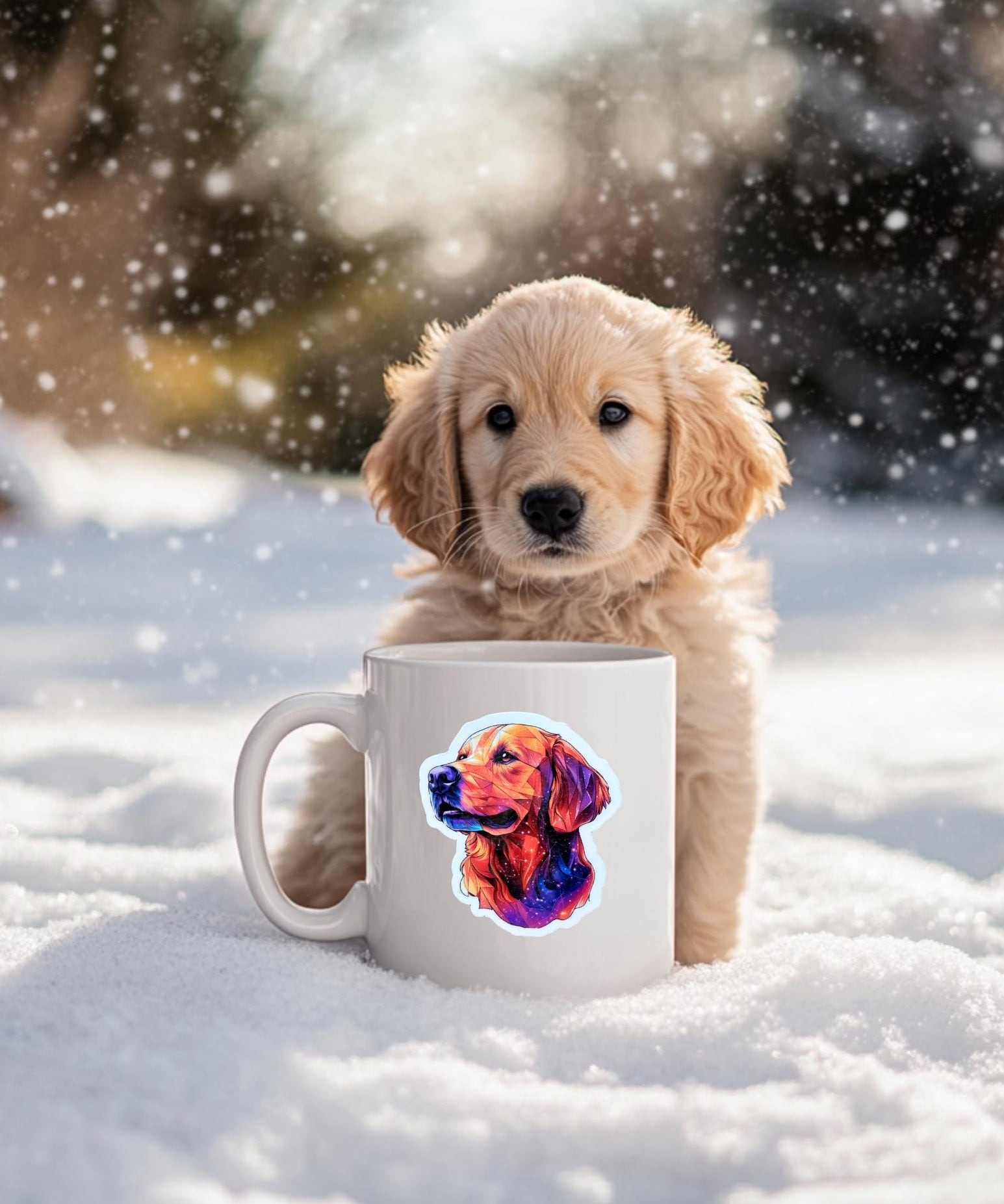 Golden Retriever Sticker – Cute Vinyl Decal by The Sticker Era