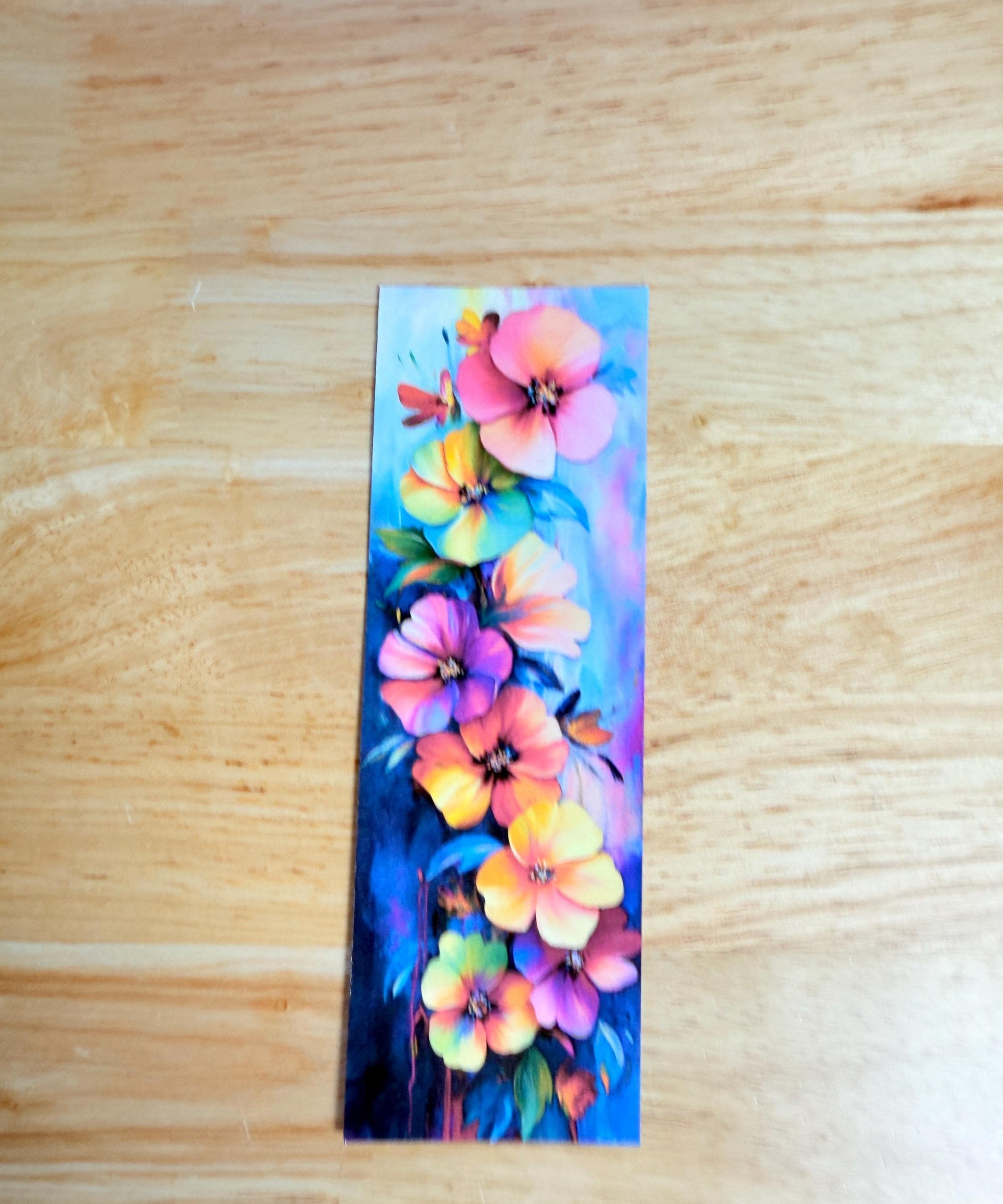 Floral Bookmark Set – Colorful Watercolor Vinyl Decals for Book Lovers & Planners by The Sticker Era