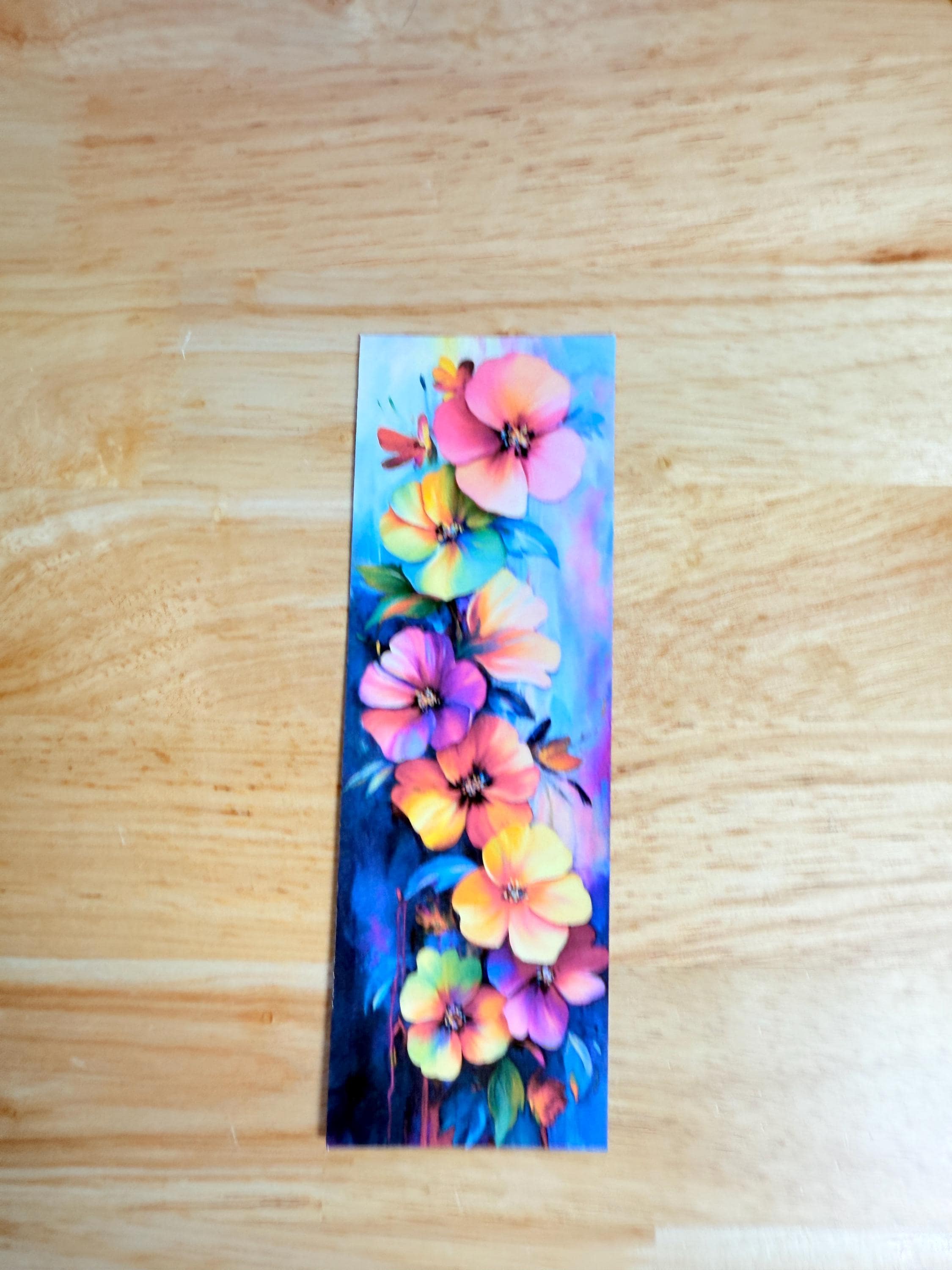Floral Bookmark Set – Colorful Watercolor Vinyl Decals for Book Lovers & Planners by The Sticker Era