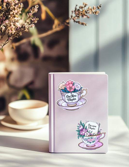 Tea Cups Sticker Pack – Cute Vinyl Decals for Journals, Planners & Tea Enthusiasts - The Sticker Era