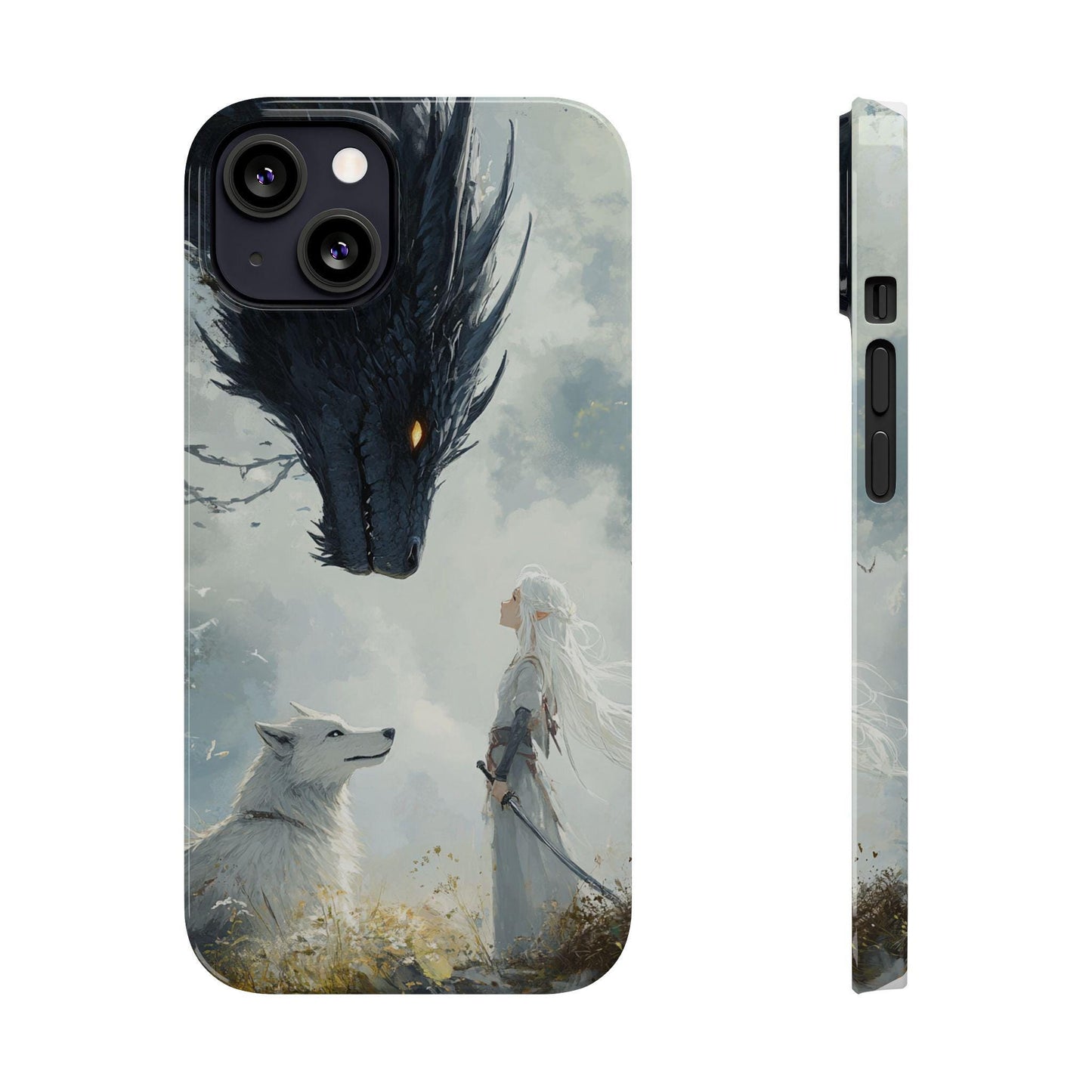 Fantasy Phone Case - Art, Slim Phone Cases for Dragon Lovers, Fantasy Gift, iPhone Accessory, Unique Phone Cover - The Sticker Era