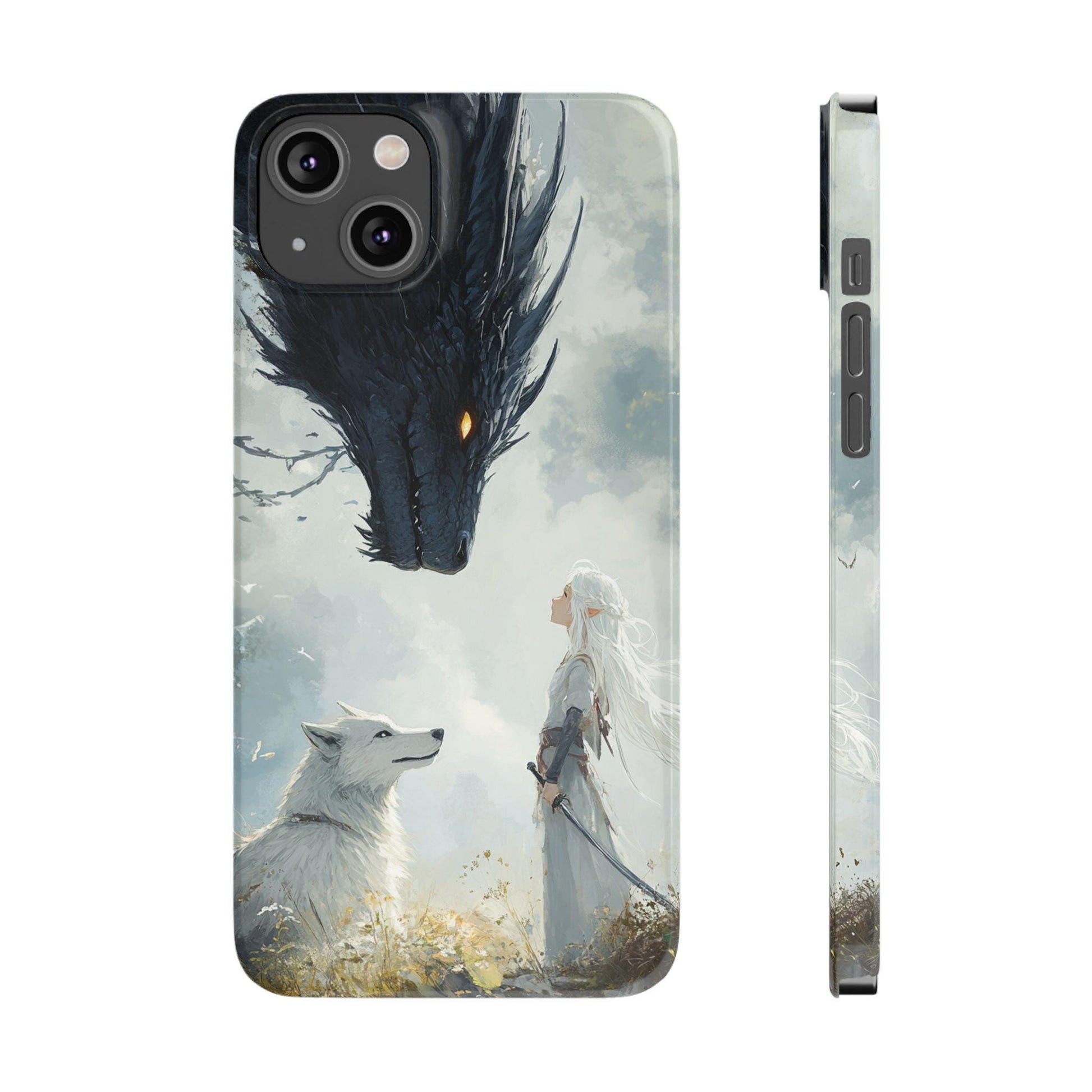 Fantasy Phone Case - Art, Slim Phone Cases for Dragon Lovers, Fantasy Gift, iPhone Accessory, Unique Phone Cover - The Sticker Era