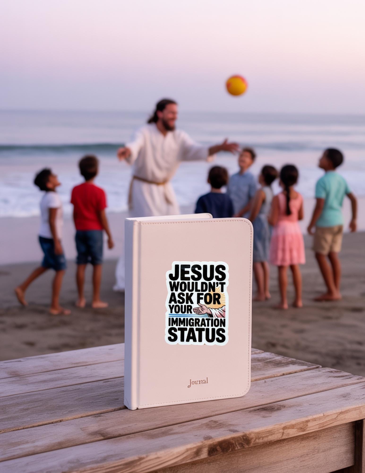 Jesus Wouldn't Ask for Your Immigration Status Sticker – Social Justice Vinyl Decal for Activists, Laptops & Water Bottles - The Sticker Era