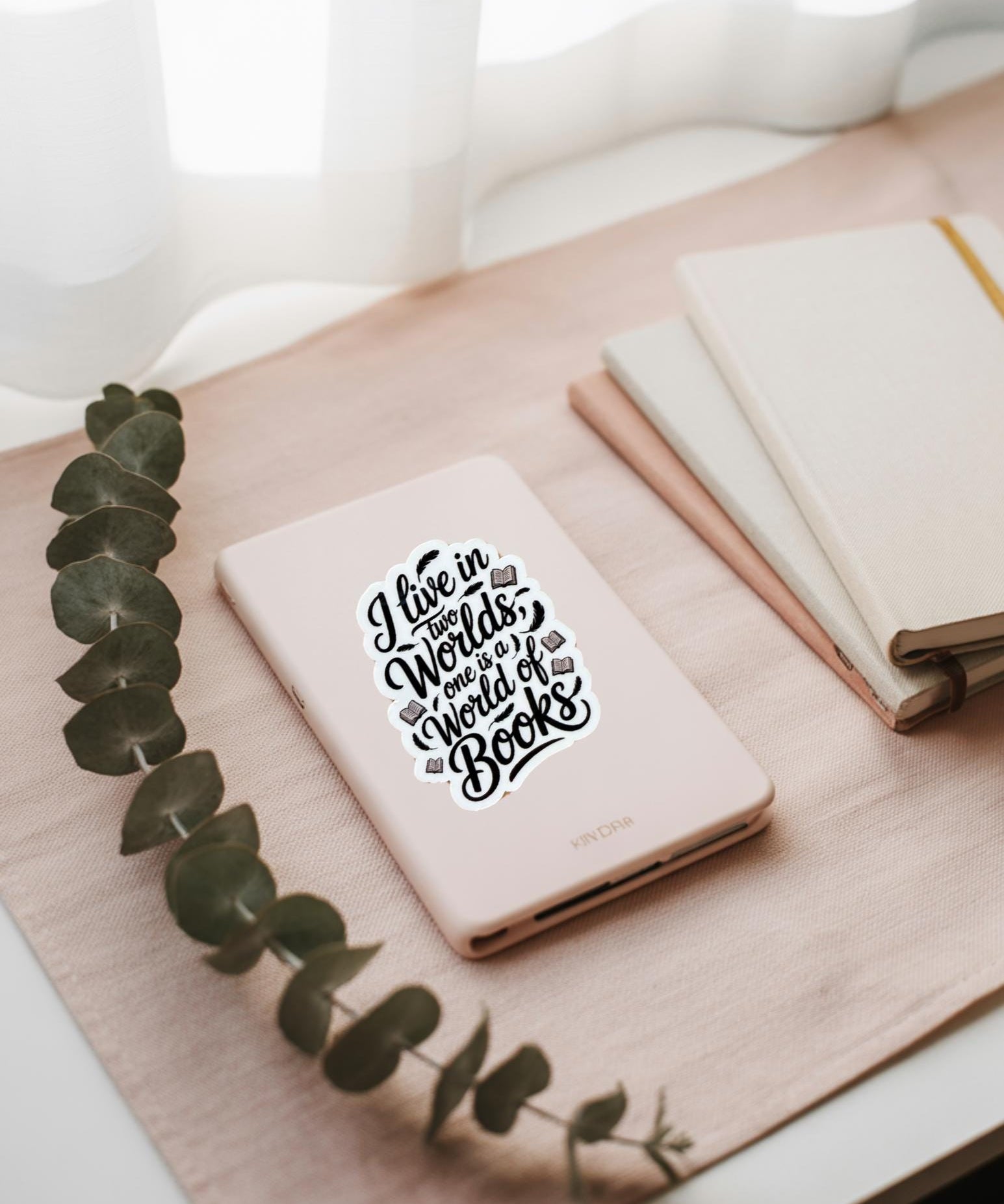 Rory Gilmore "Two Worlds" Sticker | Bookish Vinyl Decal by The Sticker Era