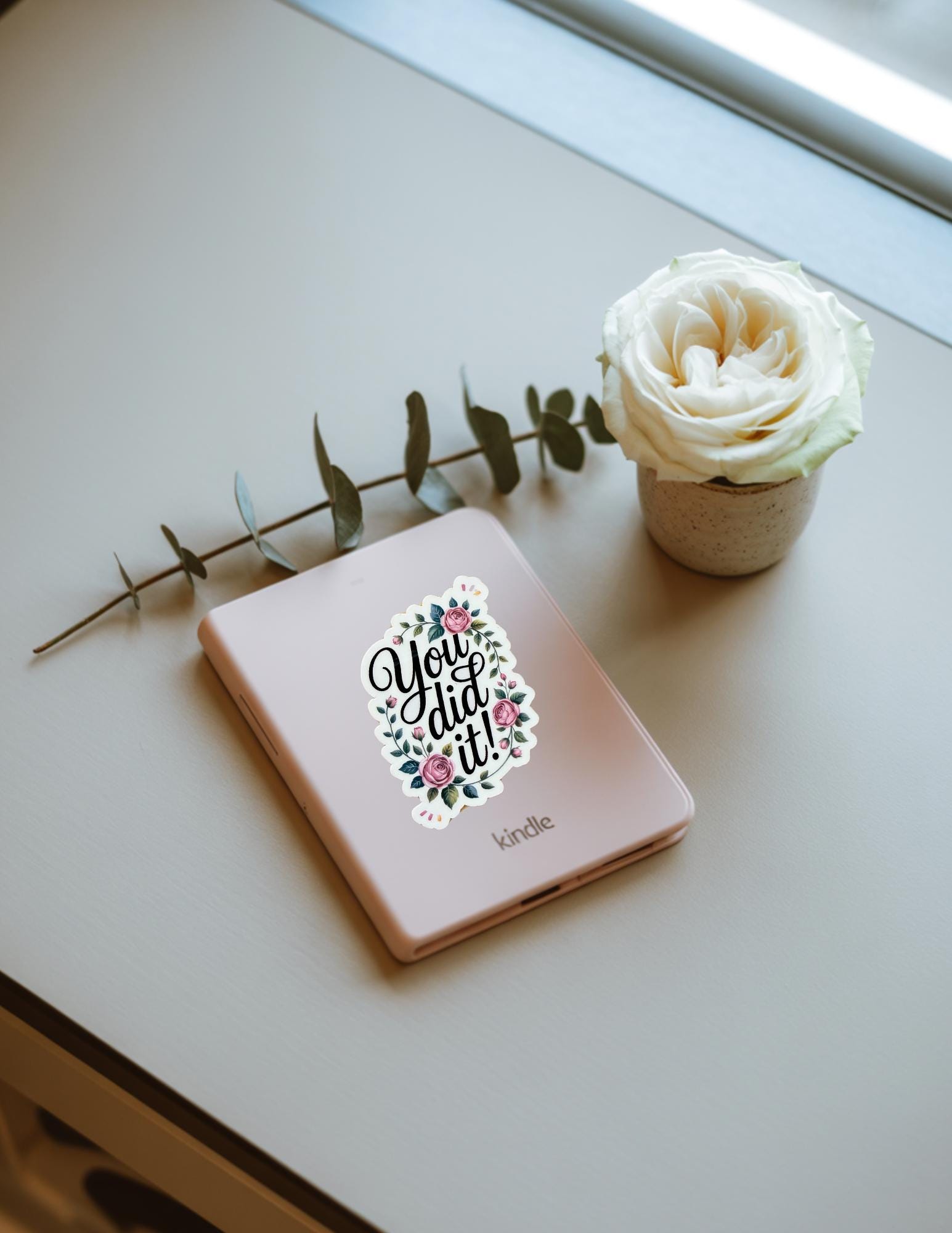 You Did It Sticker – Motivational Vinyl Decal for Planners, Journals, Laptops & Celebratory Gifts - The Sticker Era