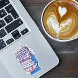 Book Hoarder Sticker | Book Stack Vinyl Decal by The Sticker Era