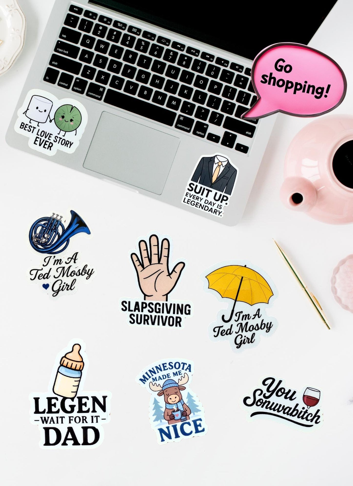 Bookish Vinyl Sticker Pack – Pick Any 10 Book Lover Decals for Journals, Planners & Laptops - The Sticker Era