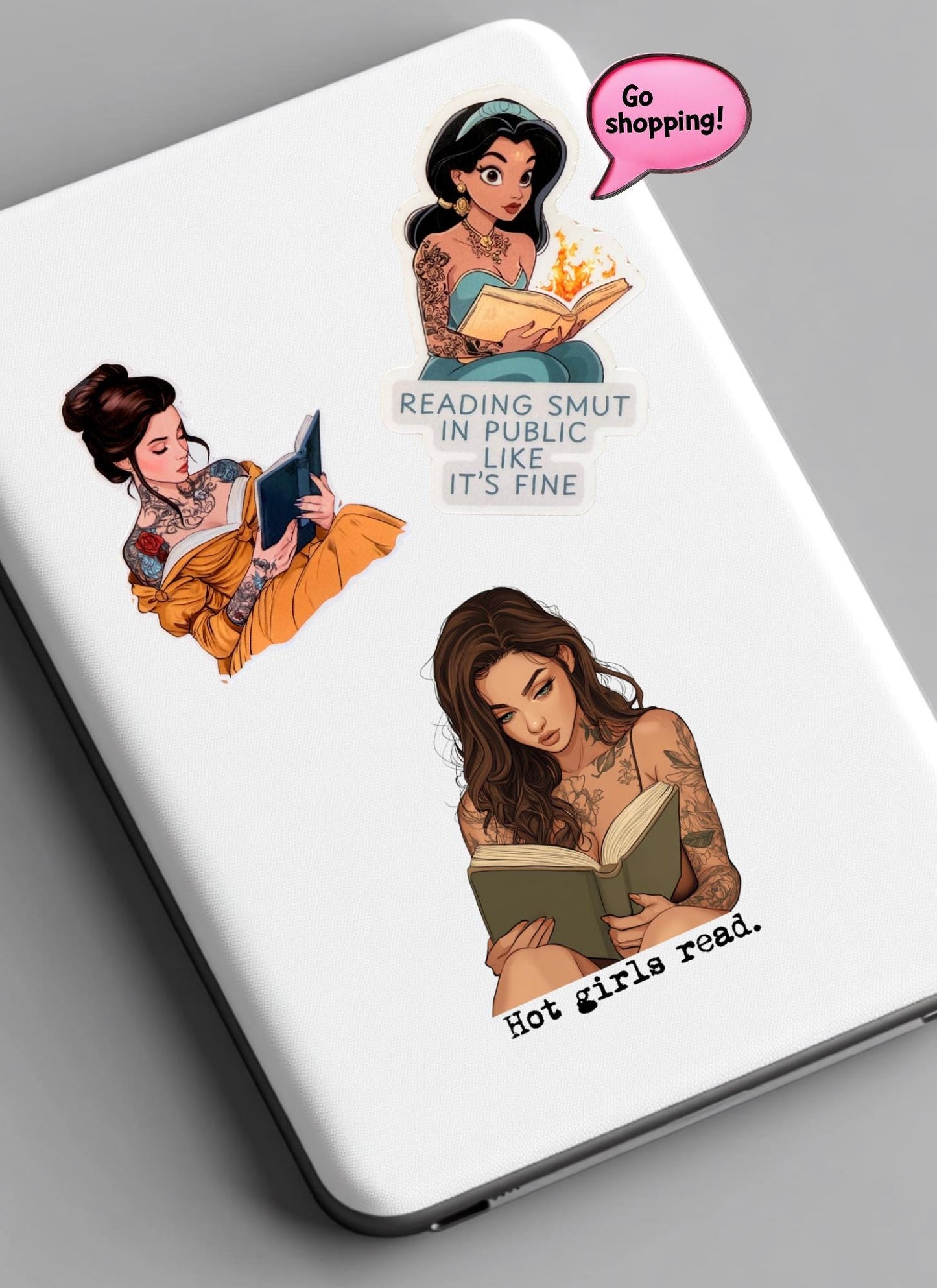 Bookish Vinyl Sticker Pack – Pick Any 10 Book Lover Decals for Journals, Planners & Laptops - The Sticker Era