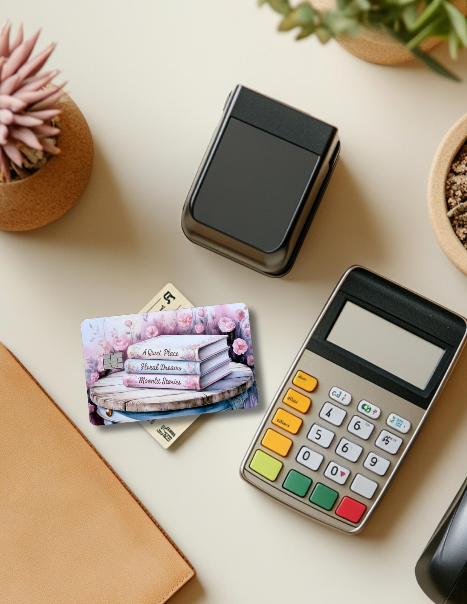 Dreamy Pastel Book Stack| Card Skin by The Sticker Era