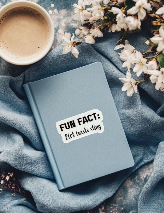 Plot twists sting, Bookish Decal, Bookish Stickers, Reading Sticker, tumbler sticker, vinyl sticker, Kindle Sticker| book merch, merch gifts - The Sticker Era
