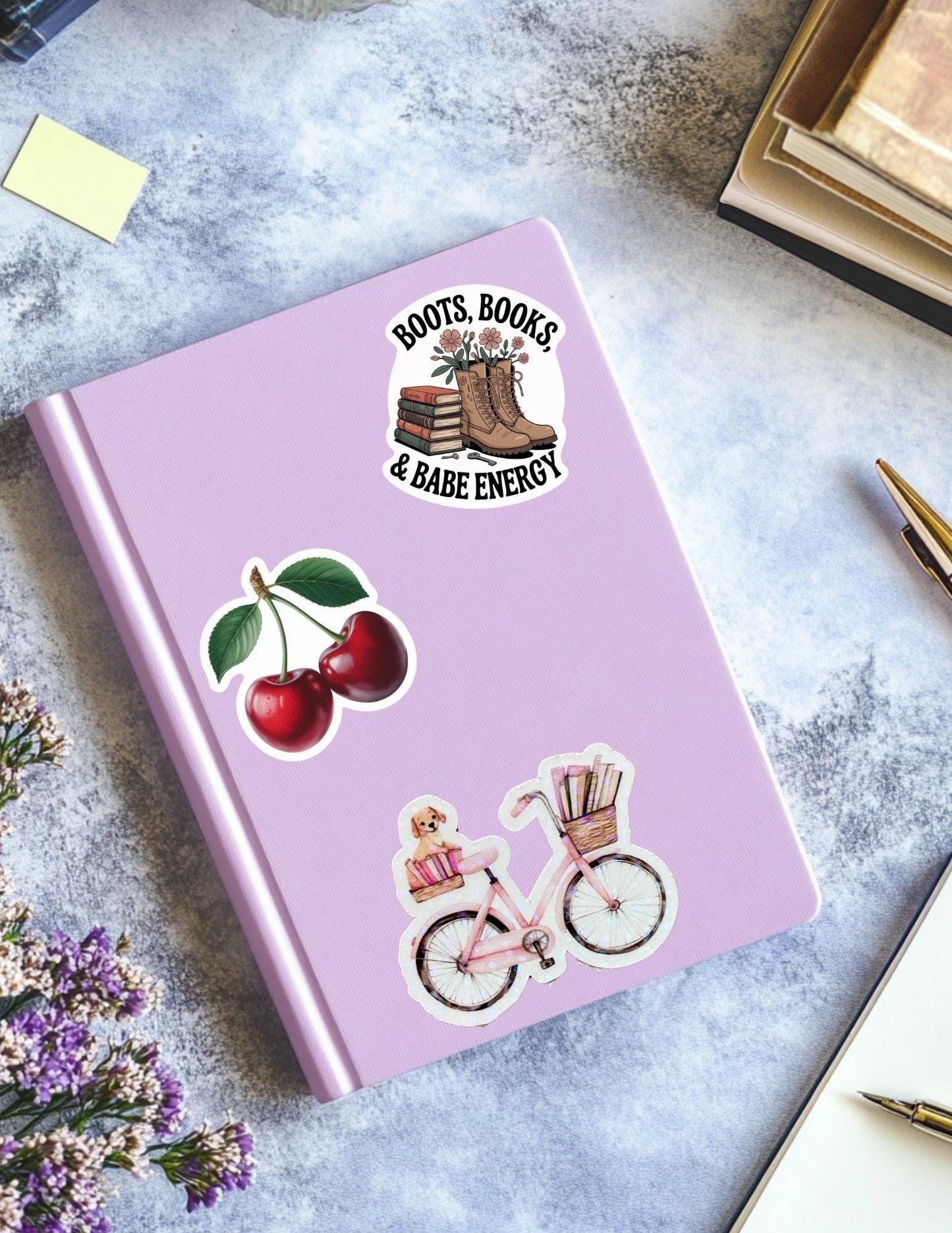Charming Bicycle Vinyl Decal – Cute Vinyl Sticker for Journals & Laptops - The Sticker Era