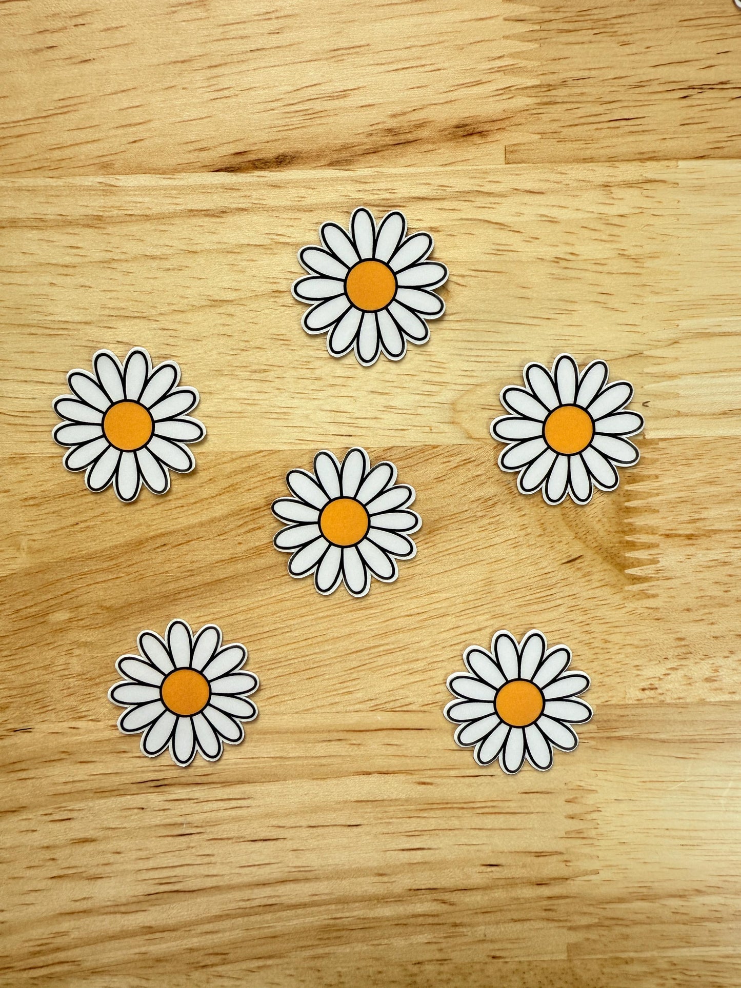 Aesthetic White Floral Sticker – Minimalist Vinyl Decal for Journals, Laptops & Planners - The Sticker Era