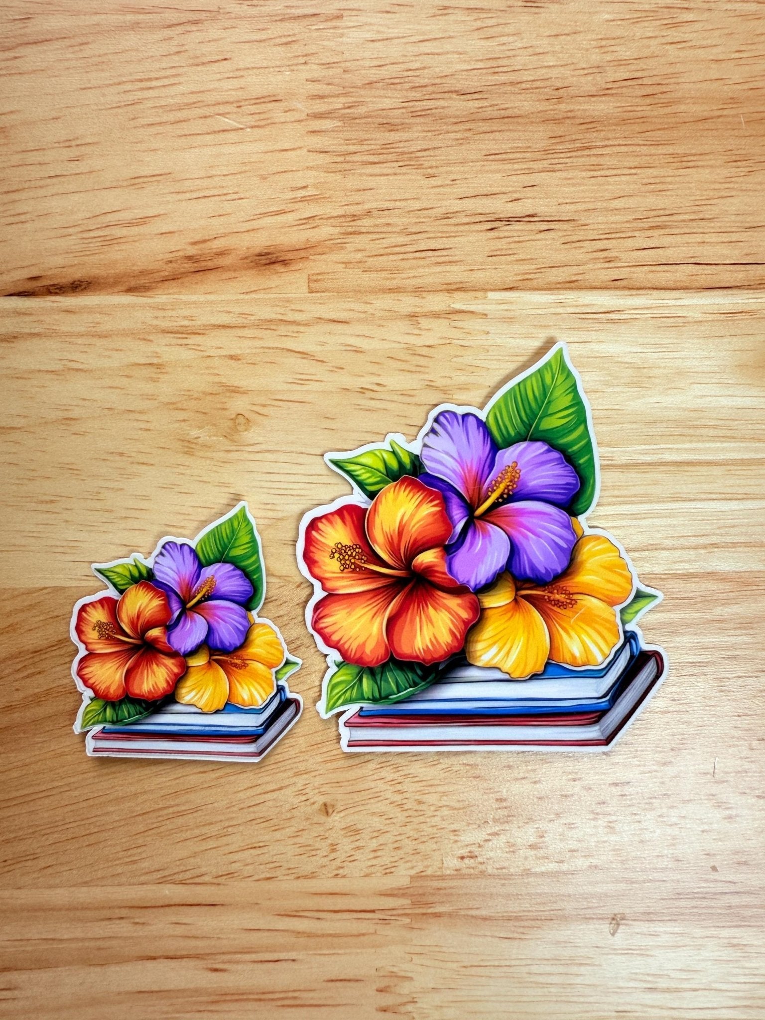 Hawaiian Hibiscus Sticker Bundle | Tropical Floral Vinyl Decal Set by The Sticker Era