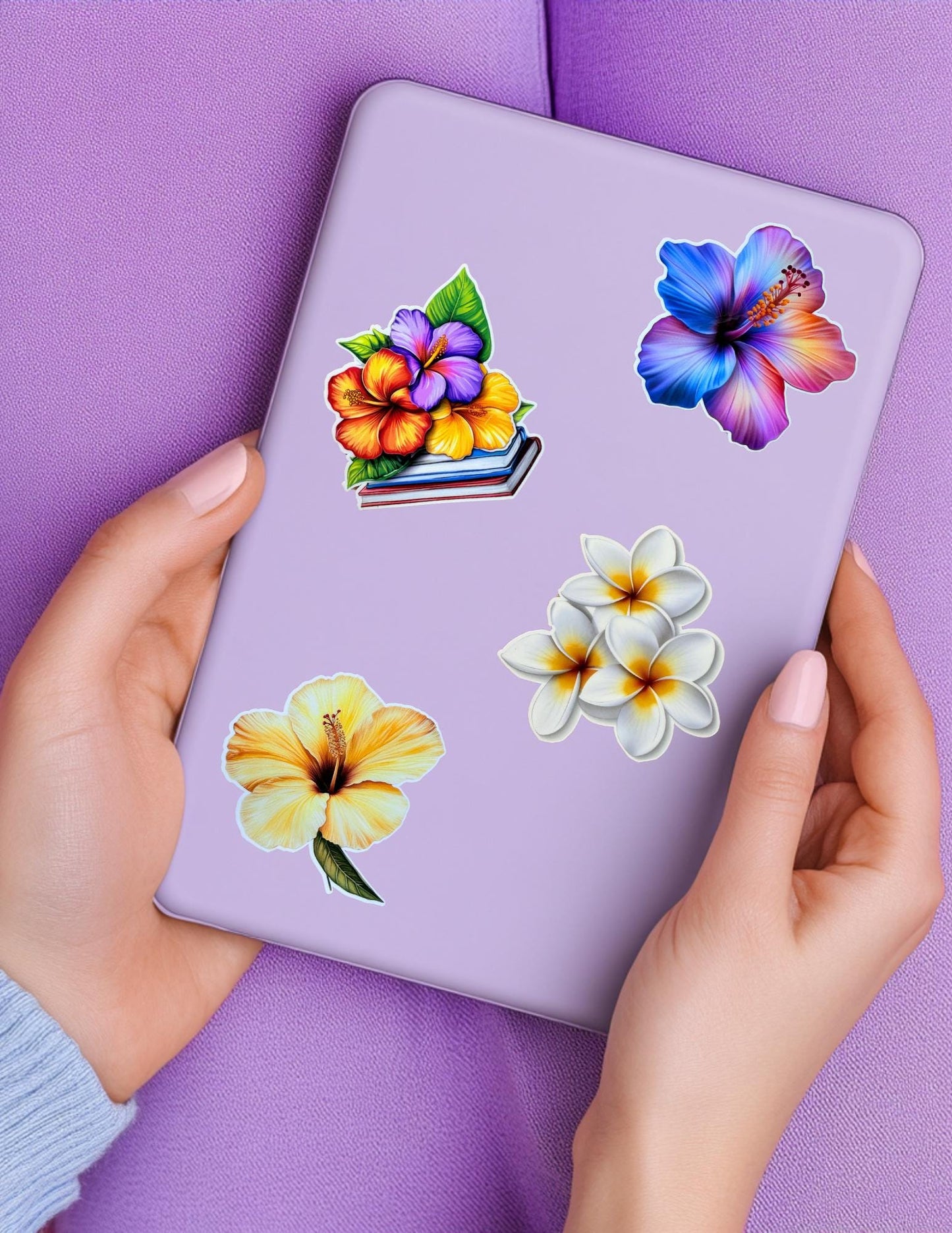 Vibrant Yellow Hibiscus Sticker – Tropical Floral Vinyl Decal for Journals, Laptops & Water Bottles - The Sticker Era