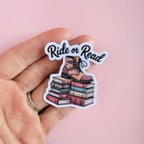 Bookish Sticker, Dark Academia Reader, Book Lover Vinyl Decal by The Sticker Era