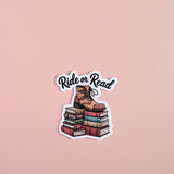 Bookish Sticker, Dark Academia Reader, Book Lover Vinyl Decal by The Sticker Era