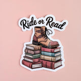 Bookish Sticker, Dark Academia Reader, Book Lover Vinyl Decal by The Sticker Era