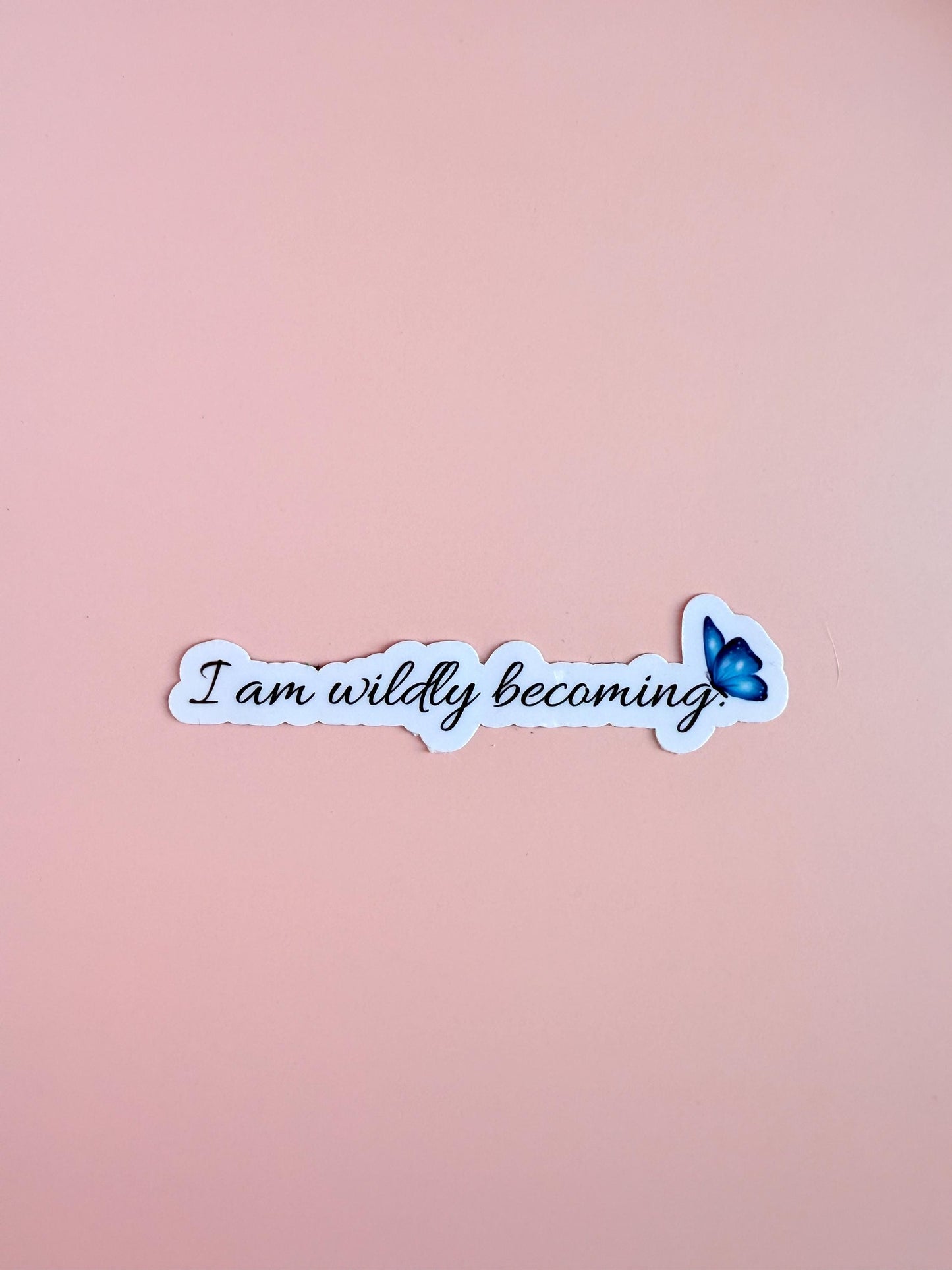 Inspirational Vinyl Sticker – "I Am Vitally Becoming" Motivational Decal for Journals - The Sticker Era