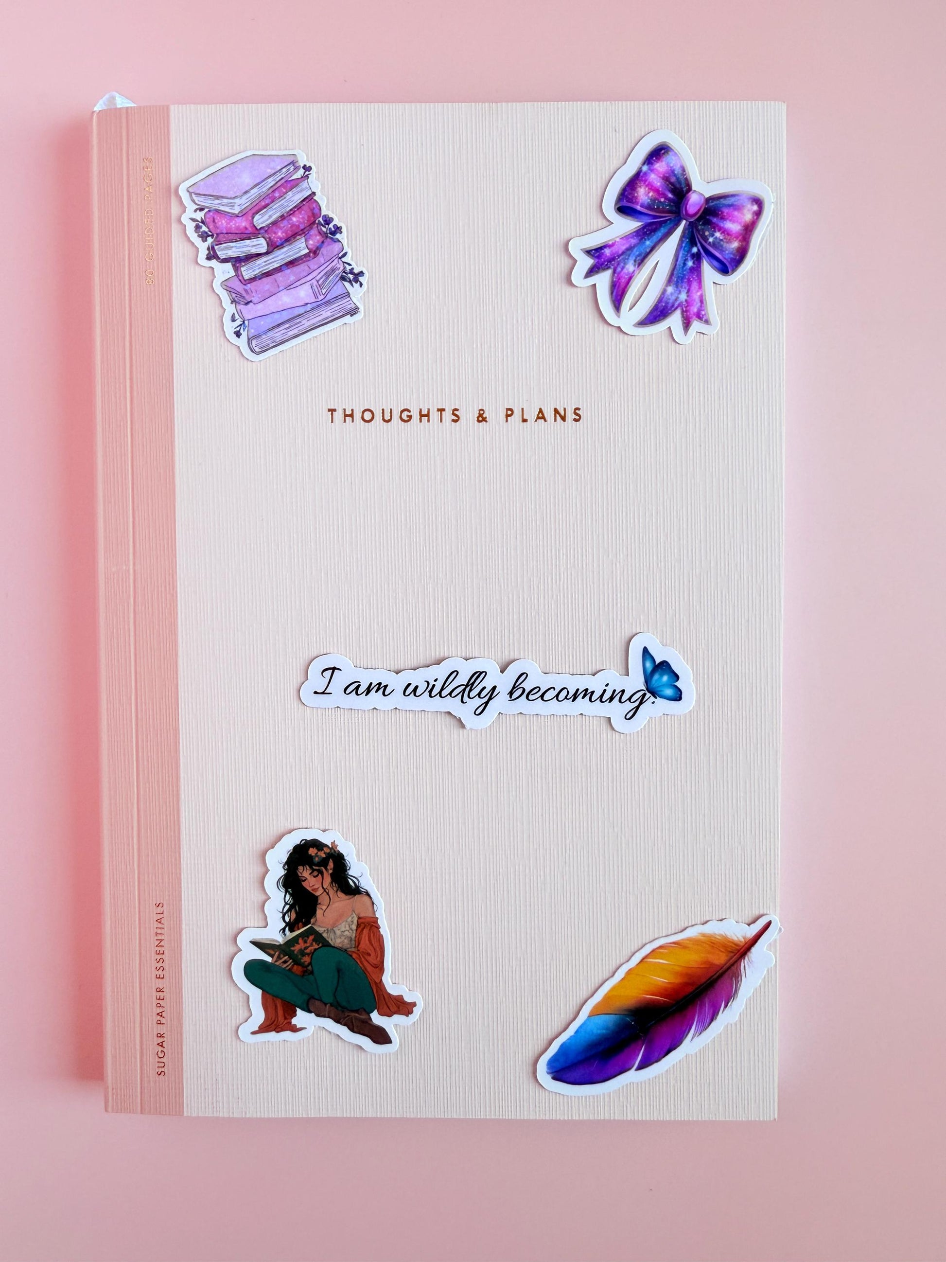 Inspirational Vinyl Sticker – "I Am Vitally Becoming" Motivational Decal for Journals - The Sticker Era