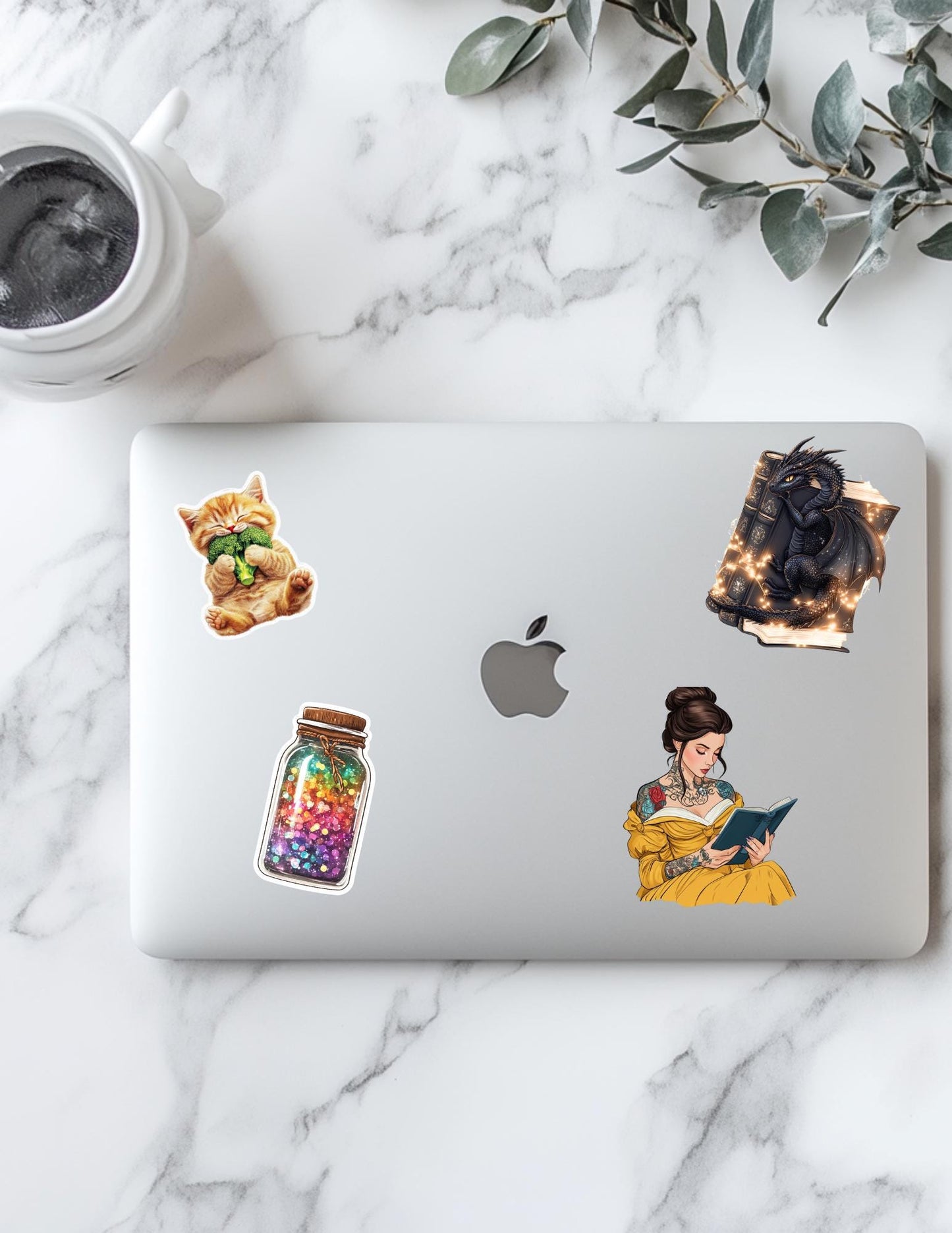 Bookish Vinyl Sticker Pack – Pick Any 10 Book Lover Decals for Journals, Planners & Laptops - The Sticker Era