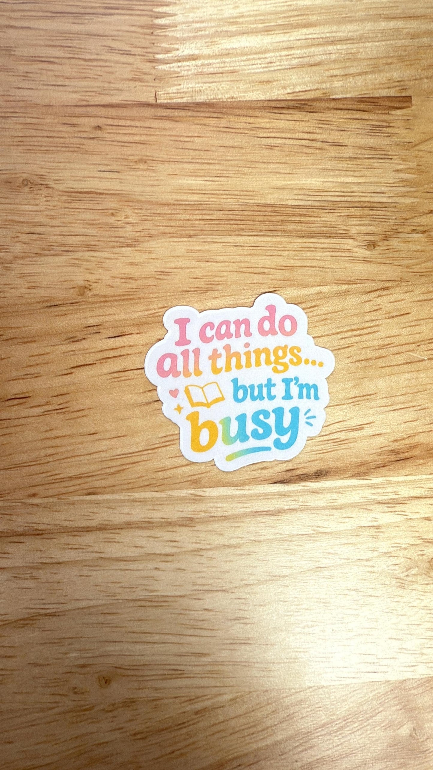 I Can Do All Things Sticker – Funny Bookish Vinyl Decal for Readers, Journals & Laptops - The Sticker Era