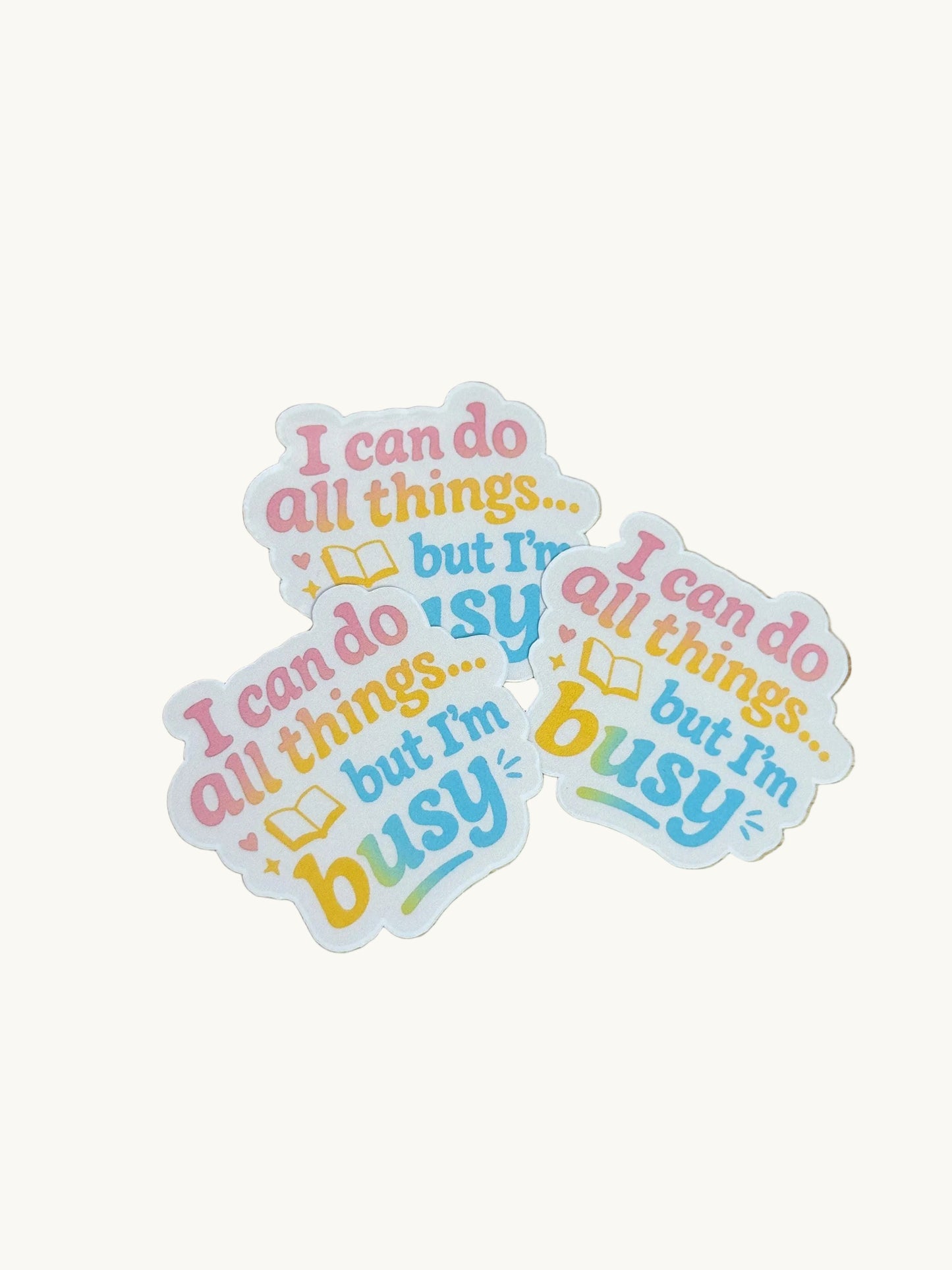 I Can Do All Things Sticker – Funny Bookish Vinyl Decal for Readers, Journals & Laptops - The Sticker Era