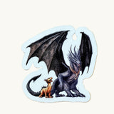 Fourth Wing Dragon Duo Sticker | Bonded Dragons Vinyl Decal by The Sticker Era