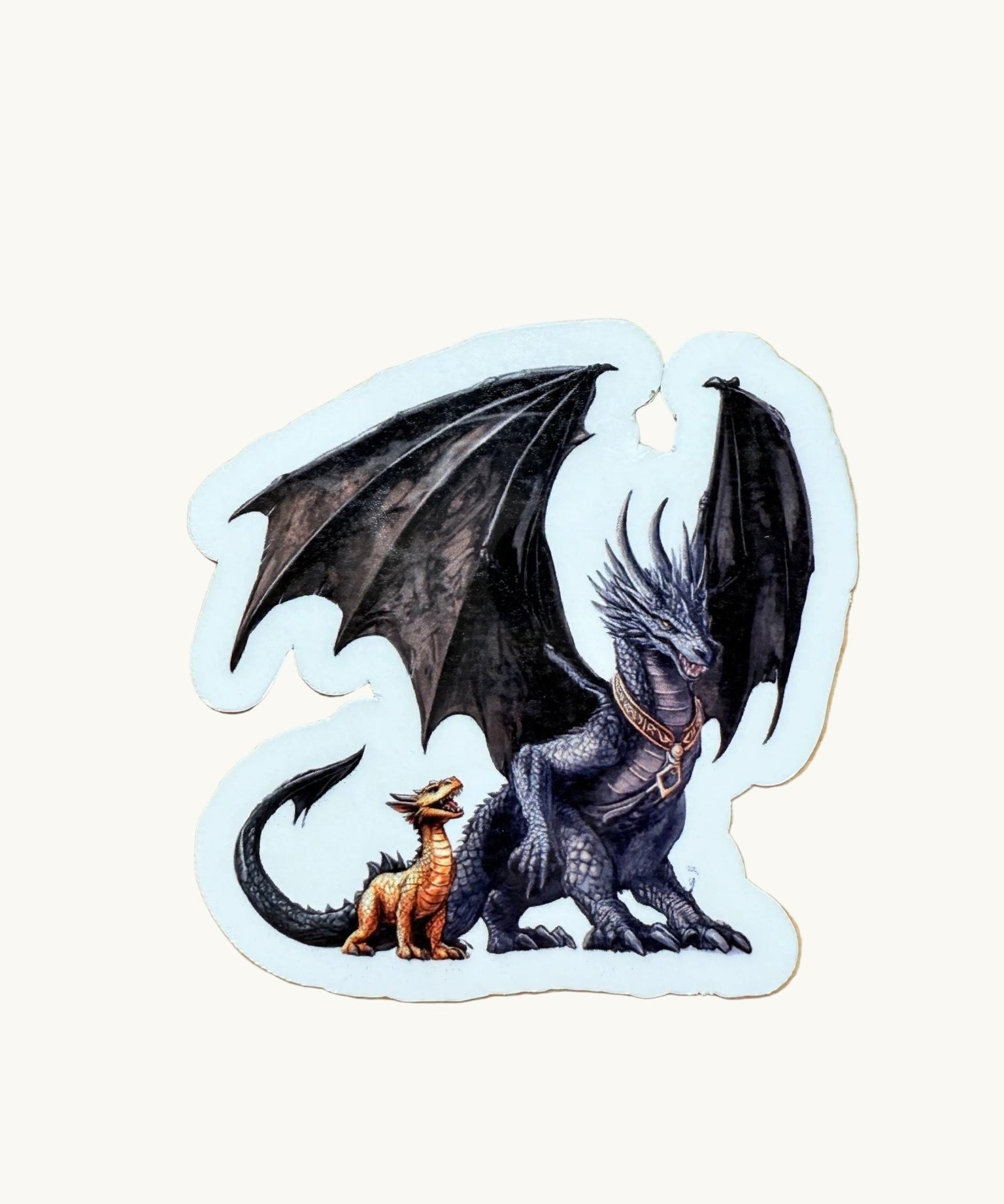 Fourth Wing Dragon Duo Sticker | Bonded Dragons Vinyl Decal by The Sticker Era