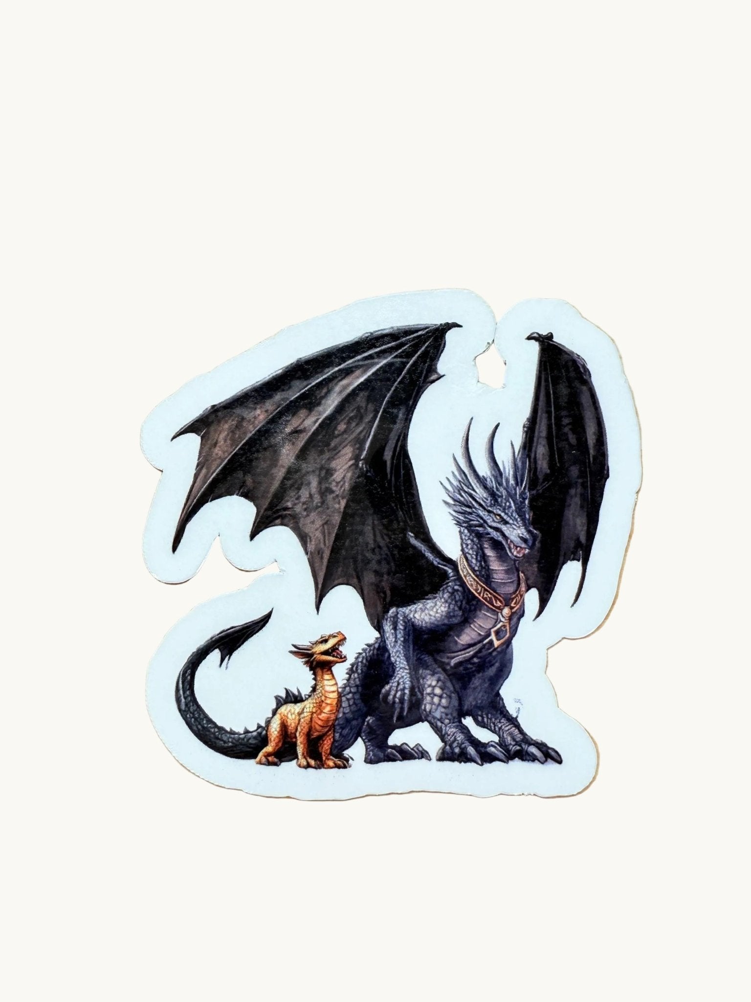 Fourth Wing Dragon Duo Sticker | Bonded Dragons Vinyl Decal by The Sticker Era