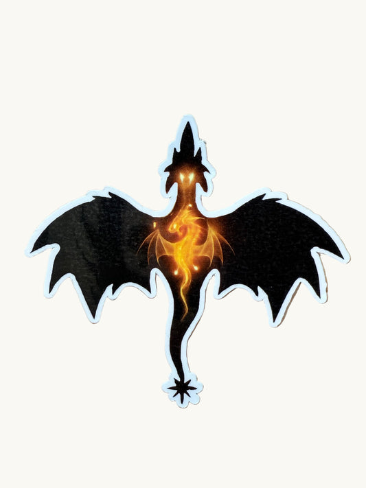 Fourth Wing Tairn and Andarna dragon vinyl sticker romantasy by The Sticker Era