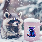 Galaxy Raccoon Sticker – Cosmic Vinyl Decal by The Sticker Era