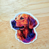 Golden Retriever Sticker – Cute Vinyl Decal by The Sticker Era