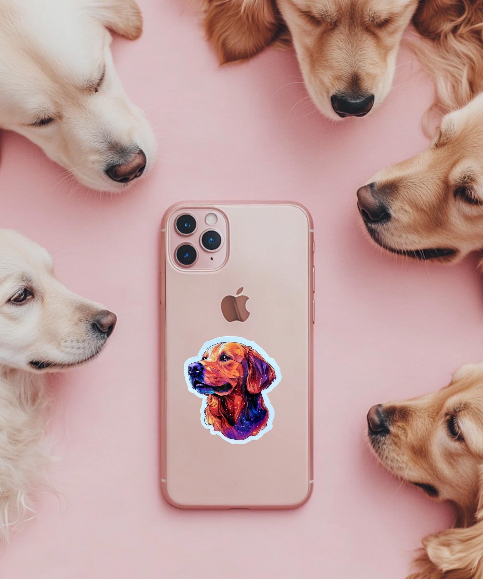 Golden Retriever Sticker – Cute Vinyl Decal by The Sticker Era