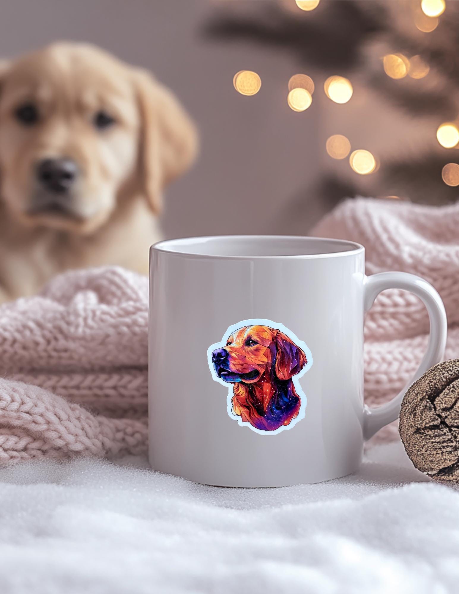 Golden Retriever Sticker – Cute Vinyl Decal by The Sticker Era