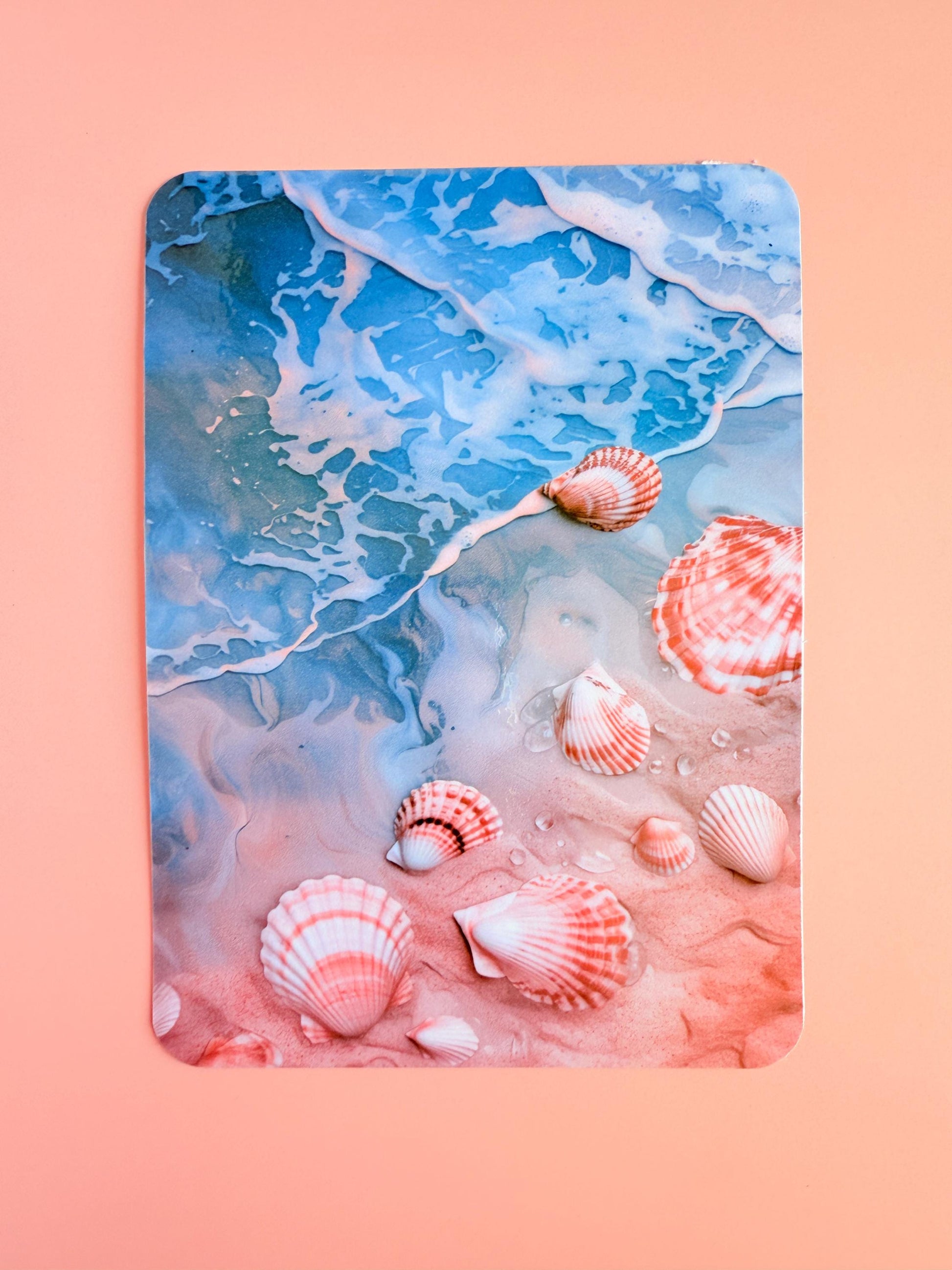 Beach Seashell Kindle Insert – Shipped Ocean Aesthetic Kindle Case Decor, Summer Bookish Gift, Coastal Reader Vibe - The Sticker Era