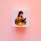 Tattooed Princess Reading Sticker – Bookish Vinyl Decal by The Sticker Era