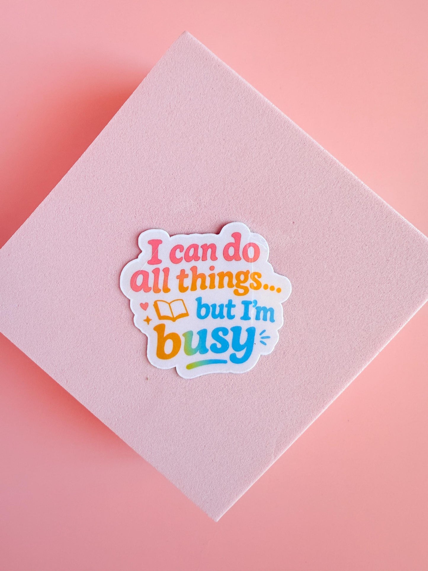 I Can Do All Things Sticker – Funny Bookish Vinyl Decal for Readers, Journals & Laptops - The Sticker Era