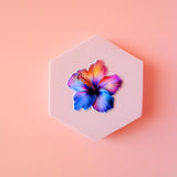 Hawaiian Flower Sticker | Vibrant Tropical Vinyl Decal by The Sticker Era