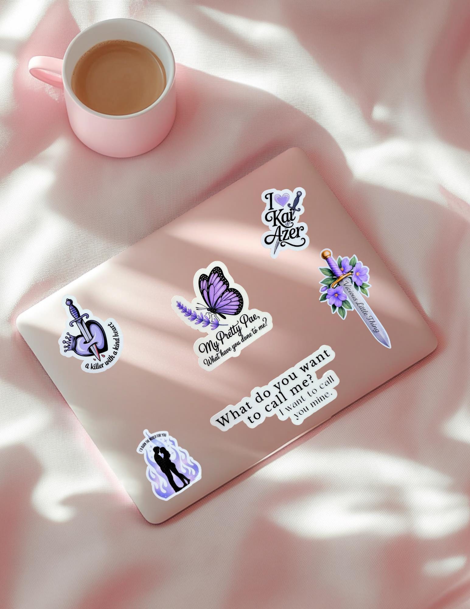 Powerless Sticker Set – Bookish Fantasy Vinyl Decals Inspired by Romance, Royals & Magic - The Sticker Era