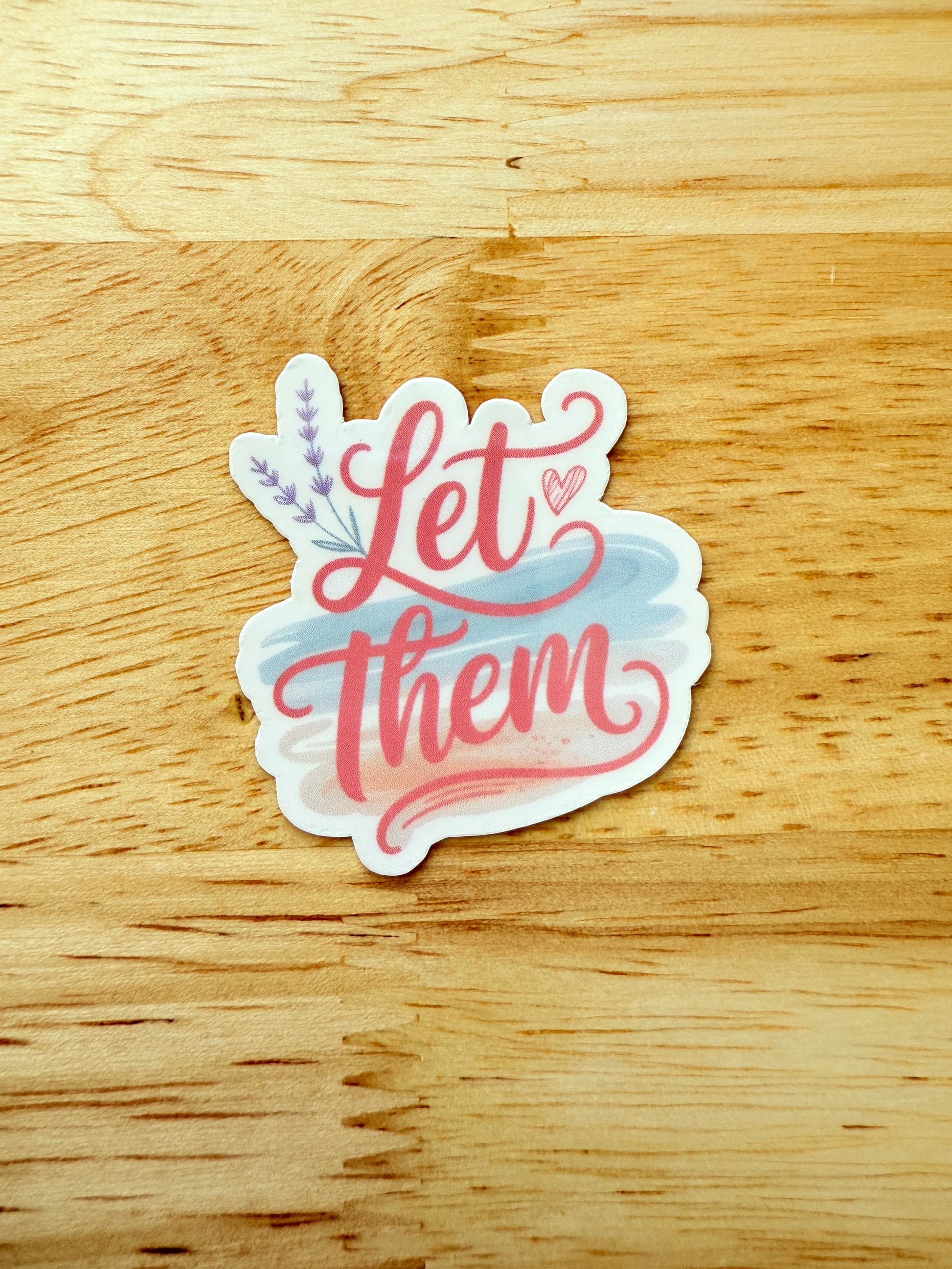 Let It Go" Coastal Sticker | Beach Colors Vinyl Decal | Mental Health & Self-Care Laptop Water Bottle Sticker | Calming Motivational Journal Decal - The Sticker Era