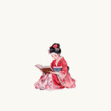 Reading Woman in Kimono Sticker | Floral Bookish Vinyl Decal by The Sticker Era