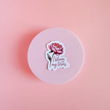 Feminist Floral Sticker: I Bloom On My Terms - Waterproof Vinyl Decal by The Sticker Era