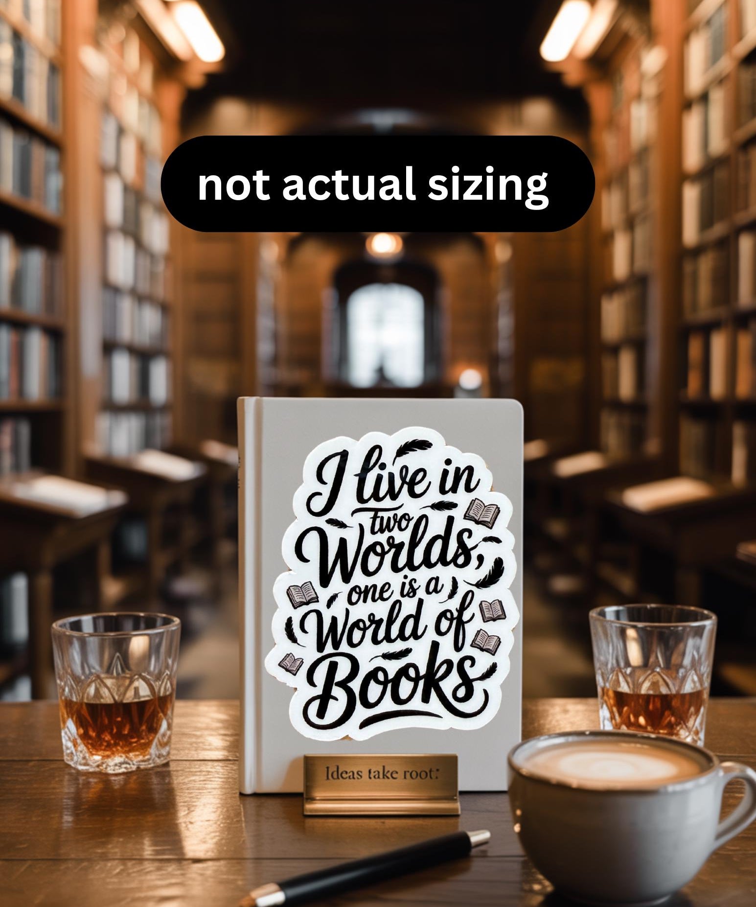 Rory Gilmore "Two Worlds" Sticker | Bookish Vinyl Decal by The Sticker Era